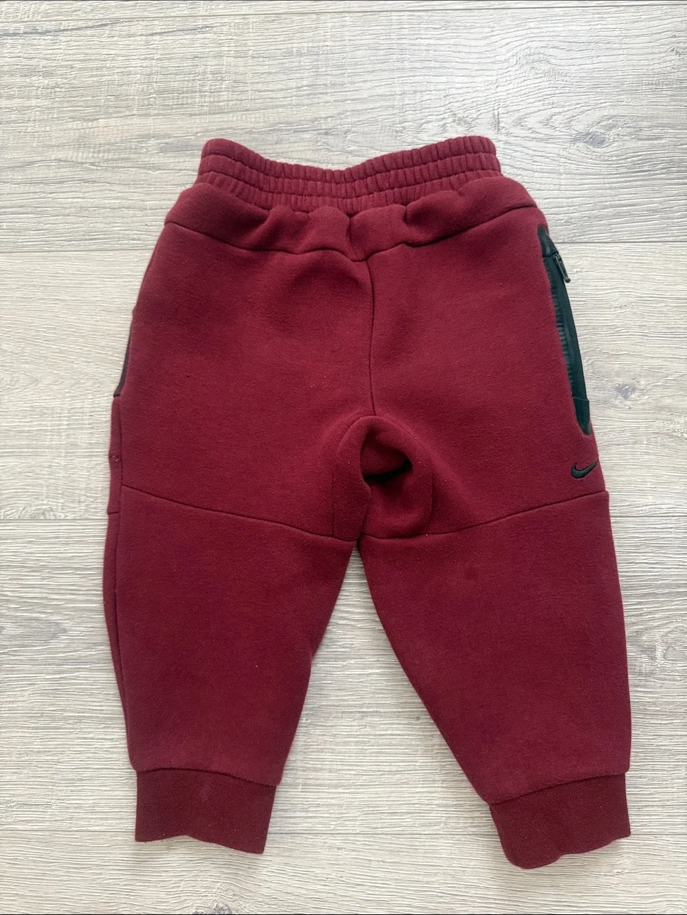 Nike Kids Tech Fleece Full Zip Up Set - Burgundy & Maroon 3t - Picture 4 of 5